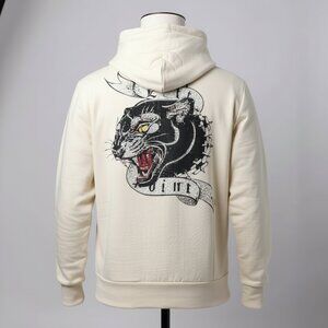 NWT Left Point rhinestone panther hoodie in size 4XL.